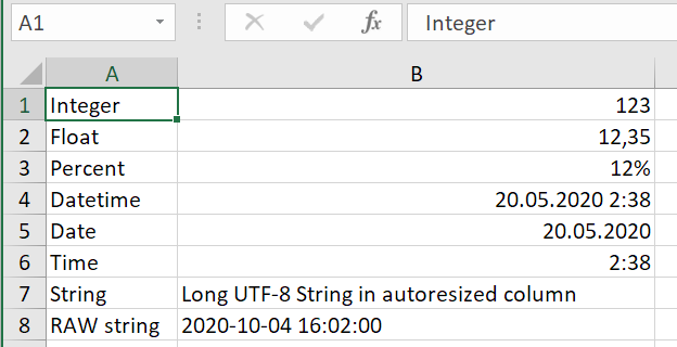 XLSX screenshot